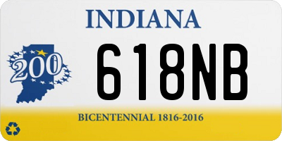 IN license plate 618NB