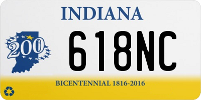 IN license plate 618NC