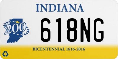 IN license plate 618NG