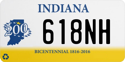 IN license plate 618NH