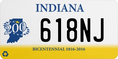 IN license plate 618NJ