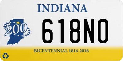 IN license plate 618NO