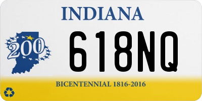 IN license plate 618NQ