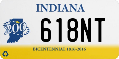 IN license plate 618NT