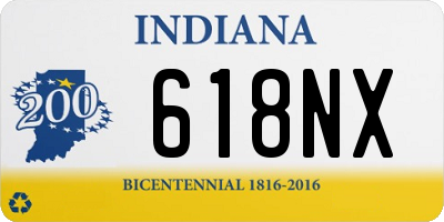 IN license plate 618NX