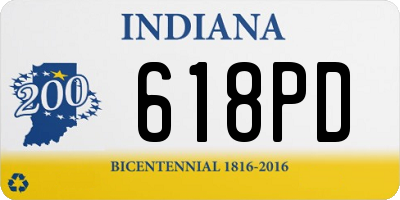 IN license plate 618PD