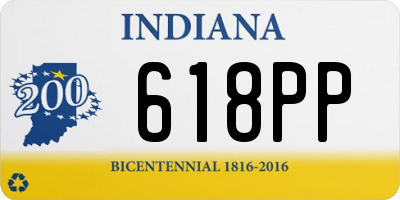 IN license plate 618PP