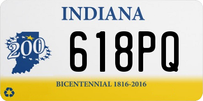 IN license plate 618PQ