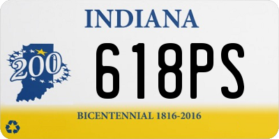 IN license plate 618PS