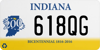 IN license plate 618QG