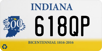 IN license plate 618QP