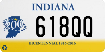 IN license plate 618QQ