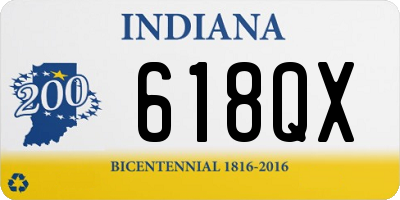 IN license plate 618QX