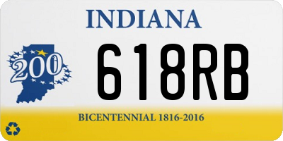 IN license plate 618RB