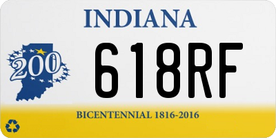 IN license plate 618RF