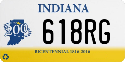 IN license plate 618RG