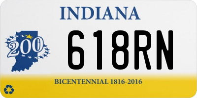 IN license plate 618RN