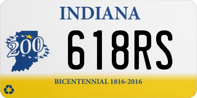 IN license plate 618RS