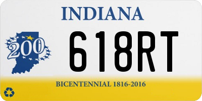 IN license plate 618RT