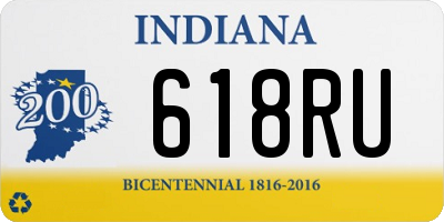 IN license plate 618RU