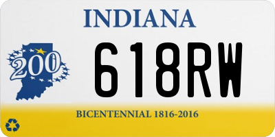 IN license plate 618RW