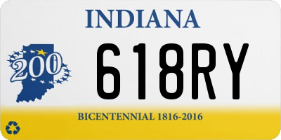 IN license plate 618RY