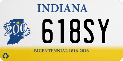 IN license plate 618SY