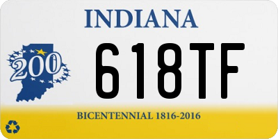 IN license plate 618TF