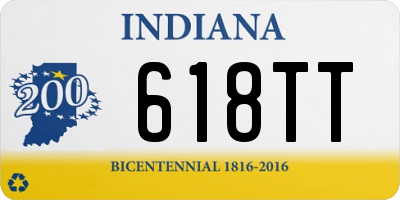 IN license plate 618TT