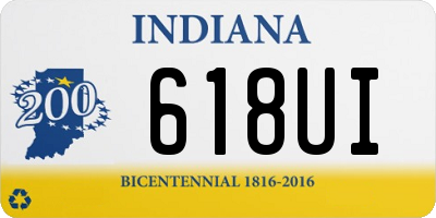 IN license plate 618UI