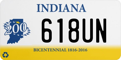 IN license plate 618UN