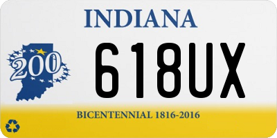 IN license plate 618UX