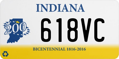 IN license plate 618VC