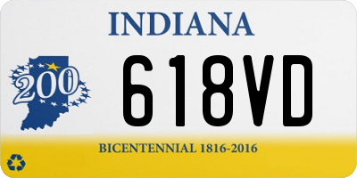 IN license plate 618VD