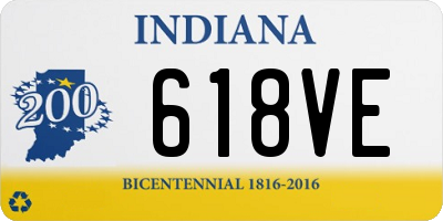 IN license plate 618VE