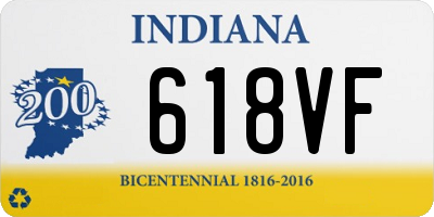 IN license plate 618VF