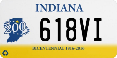 IN license plate 618VI