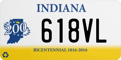 IN license plate 618VL