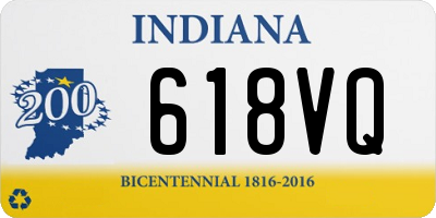 IN license plate 618VQ