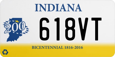 IN license plate 618VT