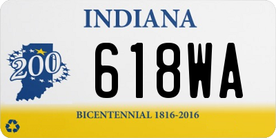 IN license plate 618WA