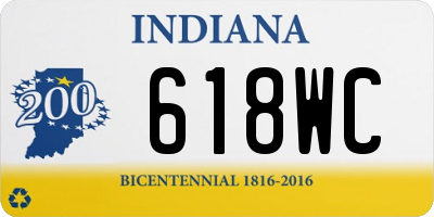 IN license plate 618WC