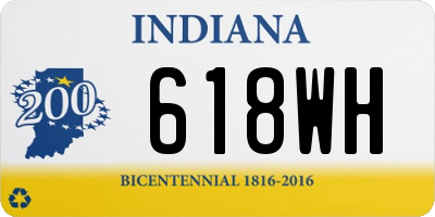 IN license plate 618WH