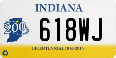 IN license plate 618WJ