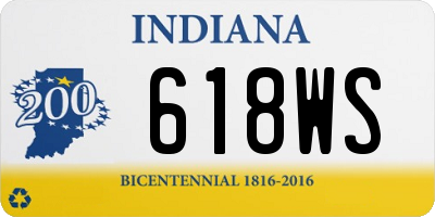 IN license plate 618WS