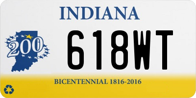 IN license plate 618WT