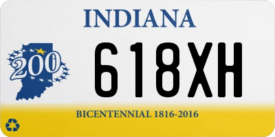 IN license plate 618XH