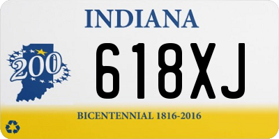IN license plate 618XJ