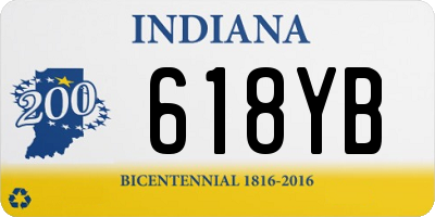 IN license plate 618YB