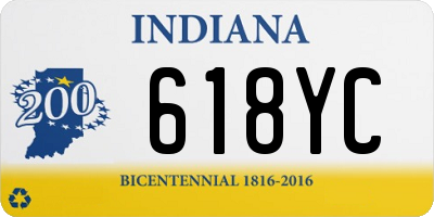 IN license plate 618YC